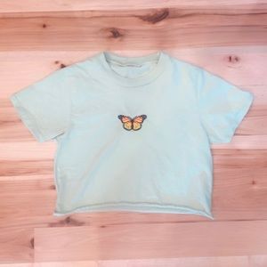 PacSun Butterfly Crop Top